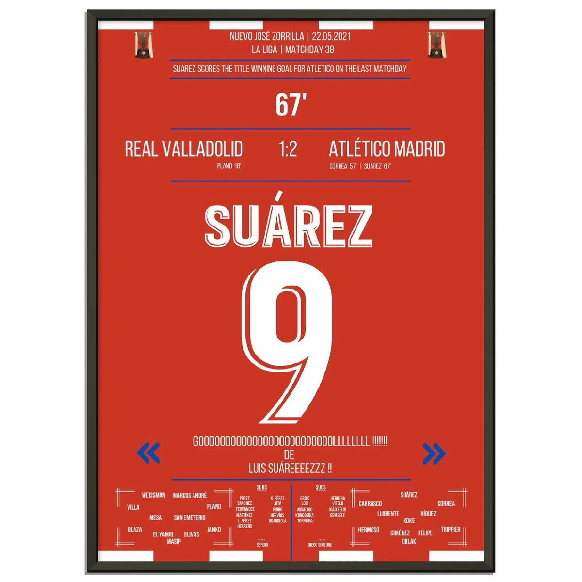 Suarez mit Siegtor zur Meisterschaft am letzten Spieltag