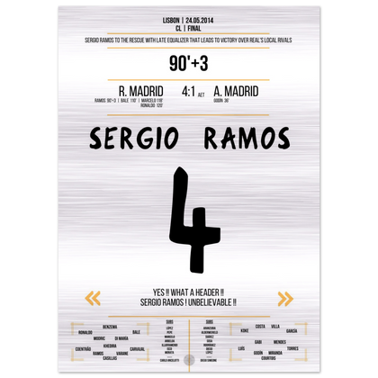 Sergio Ramos rettet Real in der Nachspielzeit des Finals 2014 gegen Atletico – Metal Edition