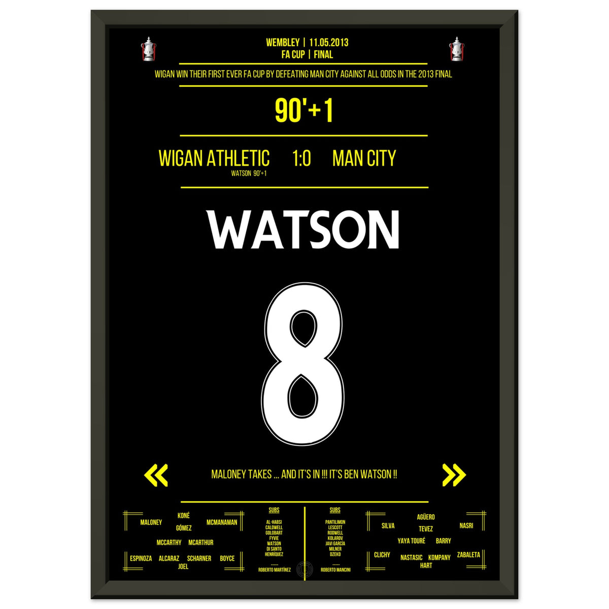 Watson trifft in letzter Minute zum ersten Pokalsieg für Wigan