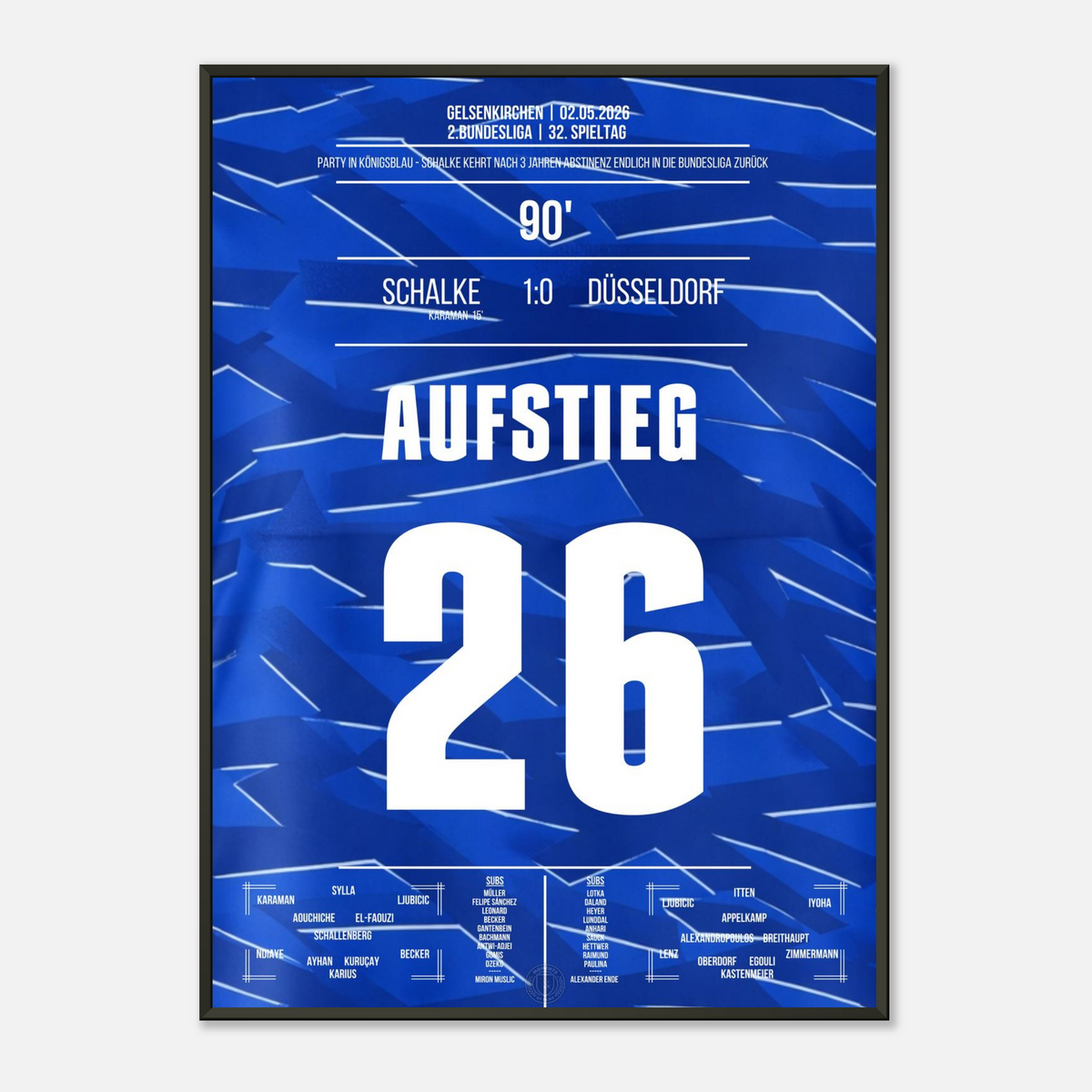 Jubel in Königsblau! Schalke kehrt in die Bundesliga zurück