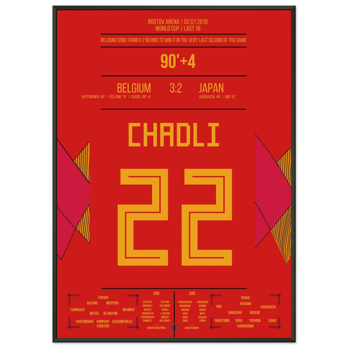 Chadli's Last-Minute Tor gegen Japan bei der WM 2018