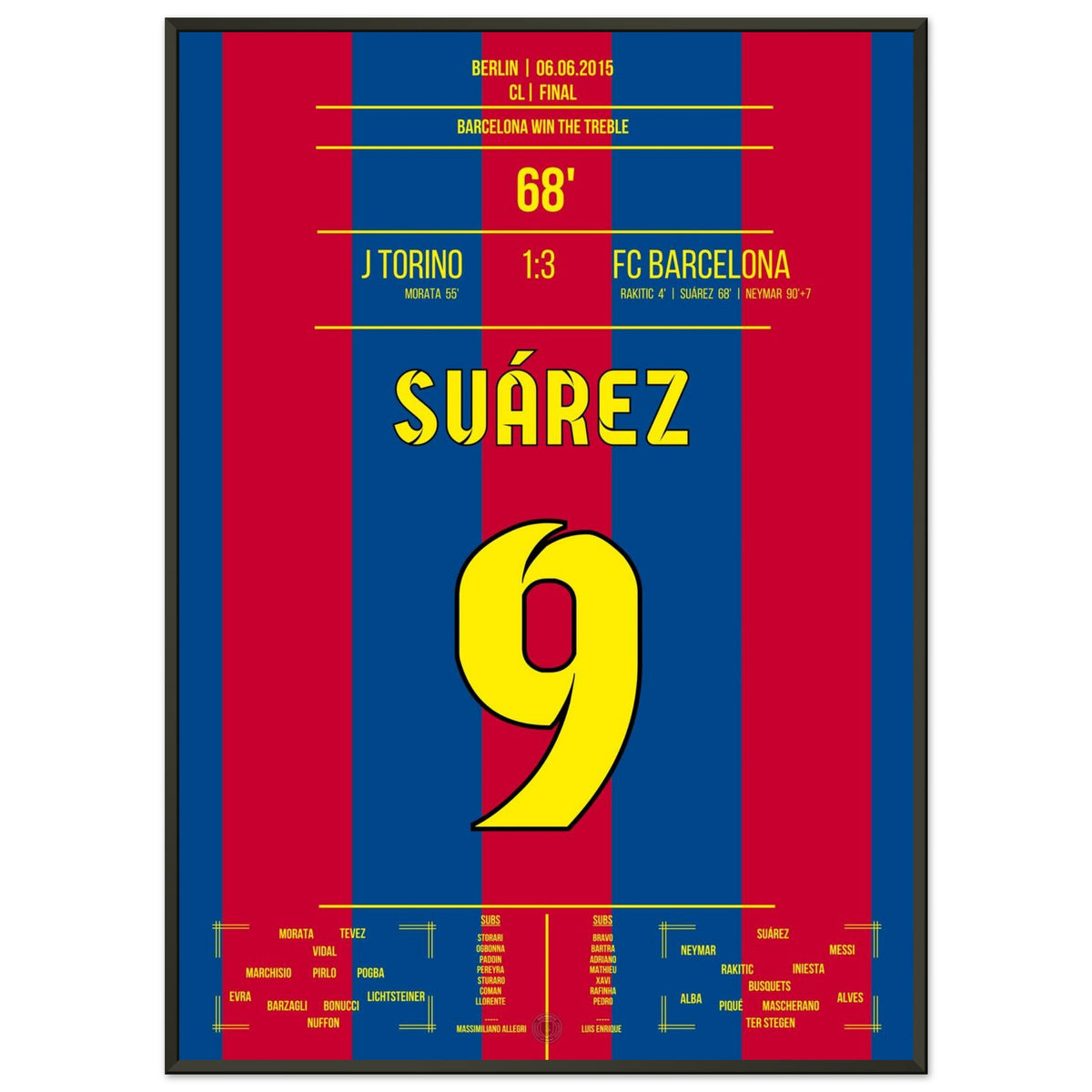 Suarez trifft im Finale 2015 und Barca holt das Triple