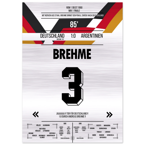 Brehme's Elfmeter gegen Argentinien im WM-Finale 1990 – Metal Edition