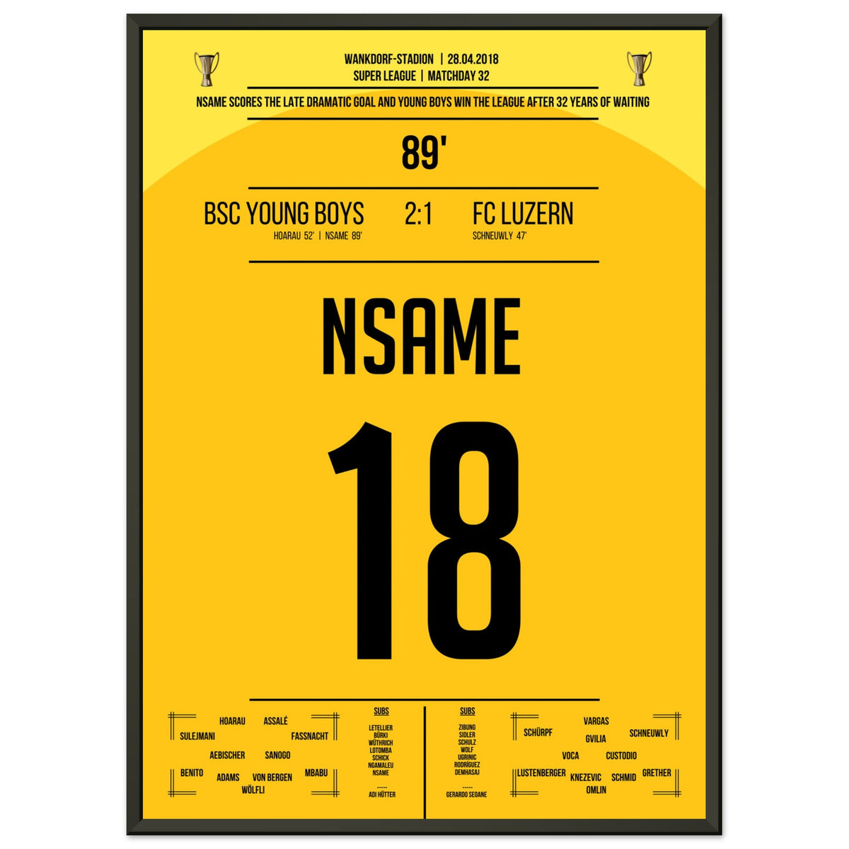 Nsame's Siegtreffer zur ersten Meisterschaft für Young Boys Bern nach 32 Jahren