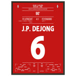 Utrecht gewinnt den zweiten Pokal der Vereinsgeschichte in 2003 50x70-cm-20x28-Schwarzer-Aluminiumrahmen