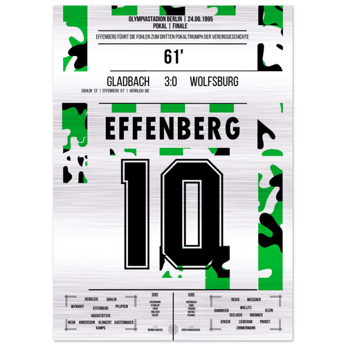 Effenberg zum 2:0 bei Pokalsieg gegen Wolfsburg 1995 – Metal Edition
