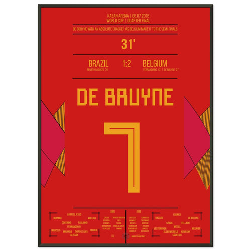 De Bruyne's Hammer-Tor bei der WM 2018 gegen Brasilien