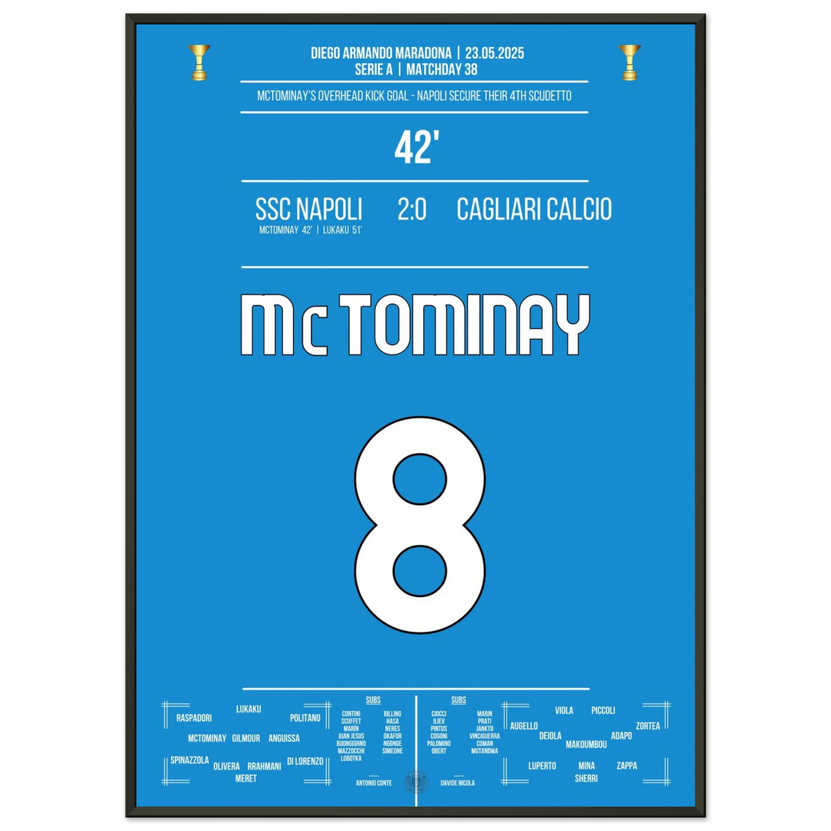 McTominay's Traumtor beim Gewinn des vierten Scudetto für Napoli