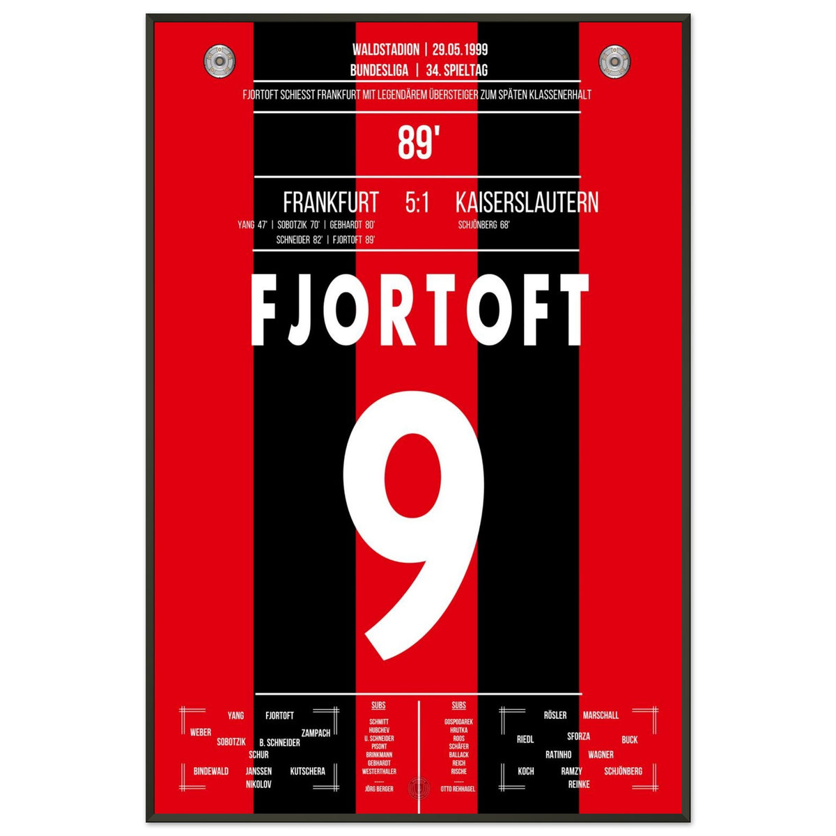 Fjörtoft's Tor zum Klassenerhalt 1999