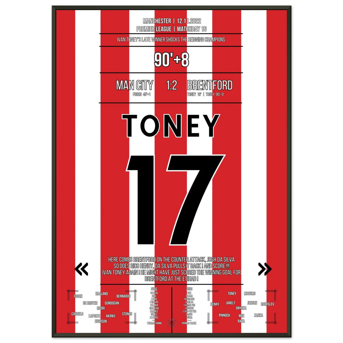 Toney Doppelpack bei Brentford's magischem Auswärtssieg bei City