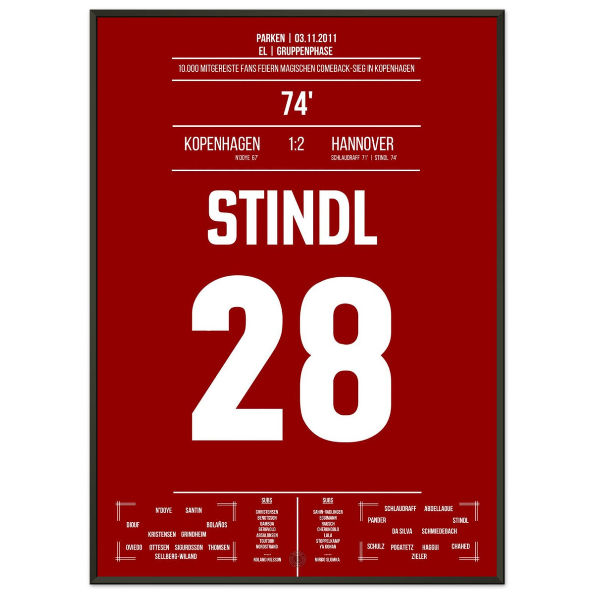 Stindl's Traumtor für Hannover bei Auswärtssieg in Kopenhagen