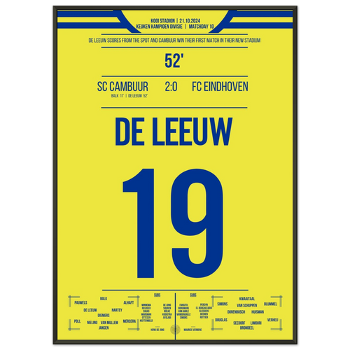 Cambuur's historischer erster Sieg im neuen Stadion