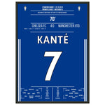 Kanté's Solo-Tor bei Mourinho's Albtraum-Rückkehr an die Stamford Bridge 50x70-cm-20x28-Schwarzer-Aluminiumrahmen